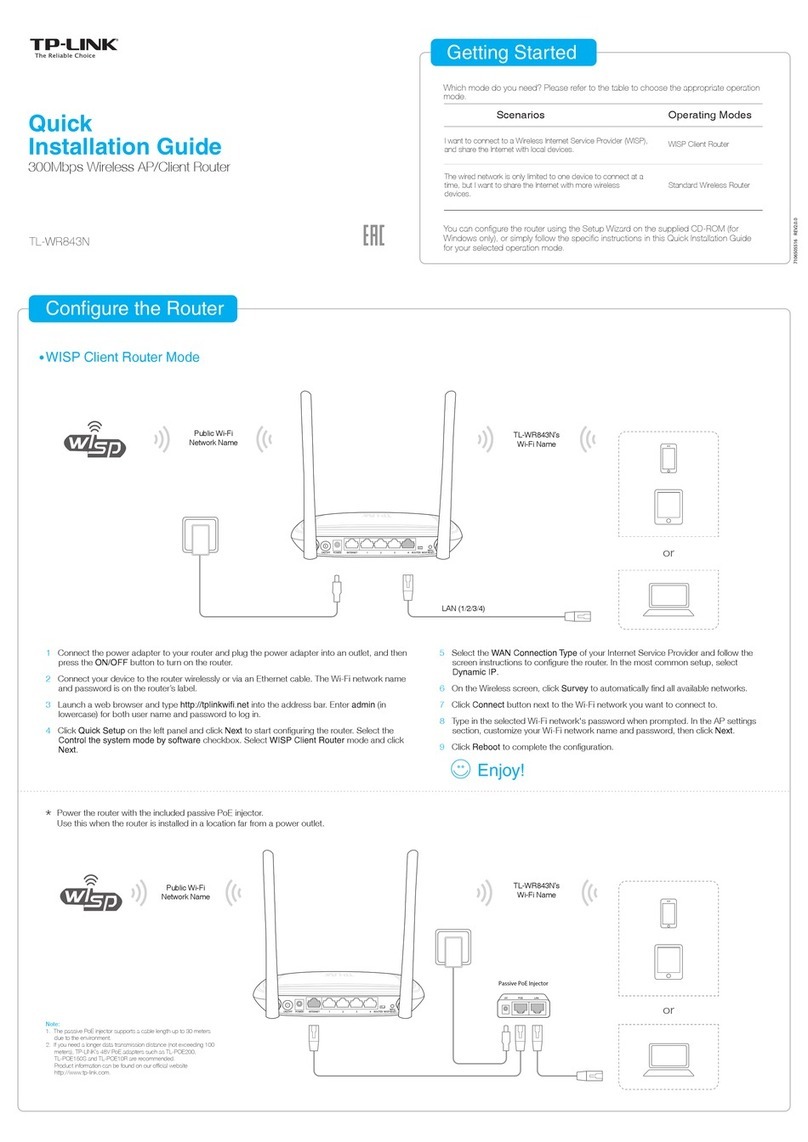 TP-Link TL-WR843N User manual