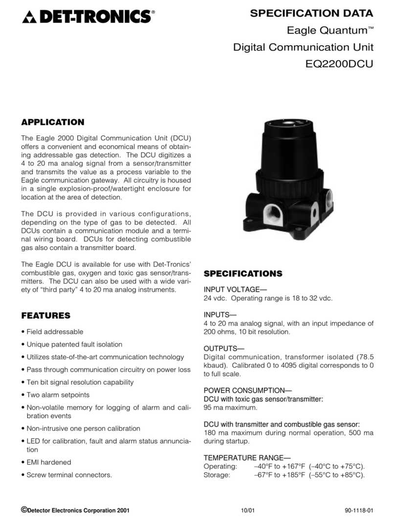 Det-Tronics Eagle Quantum EQ2200DCU manual