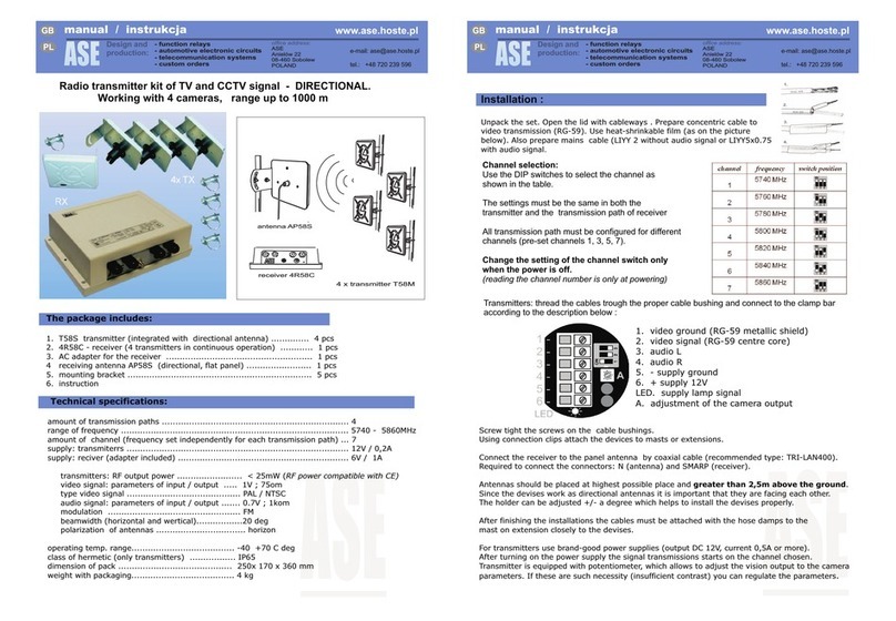 ASE VS58D4 manual