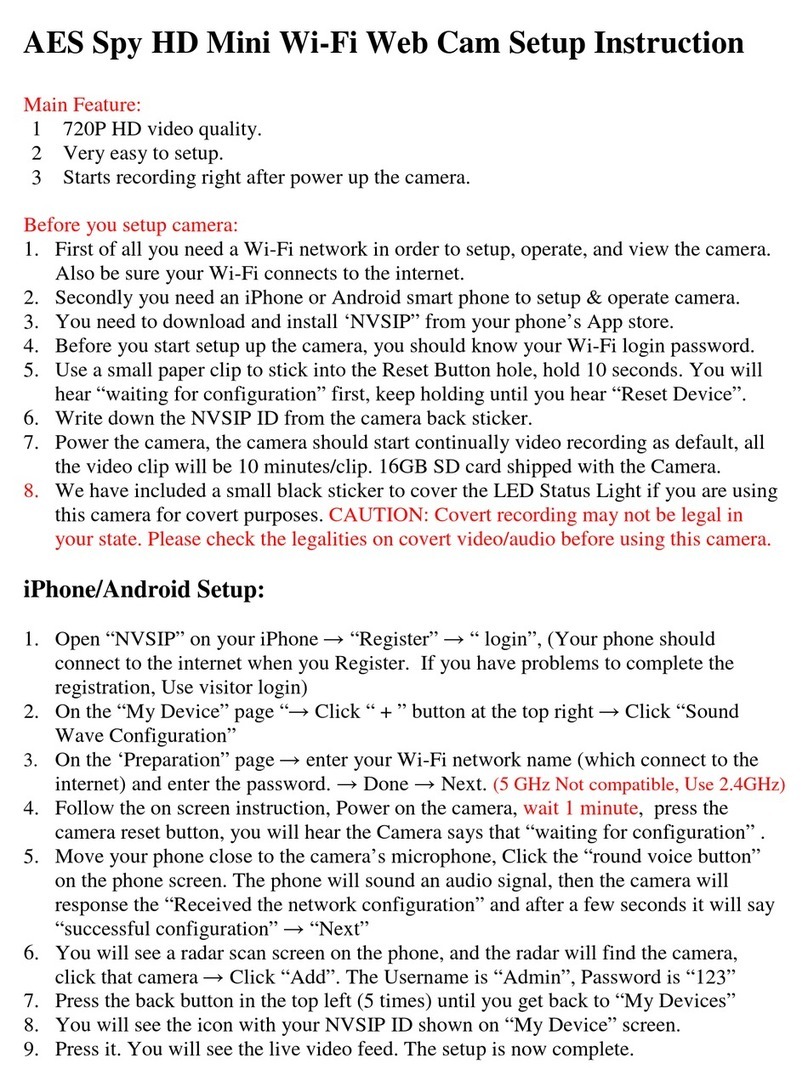 AES WSC720P Setup Instruction
