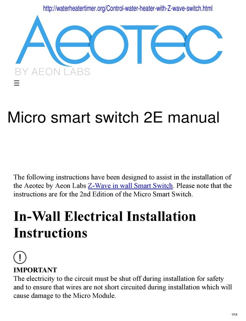 Aeon Labs Aeotec Micro Smart Energy Switch G2 manual
