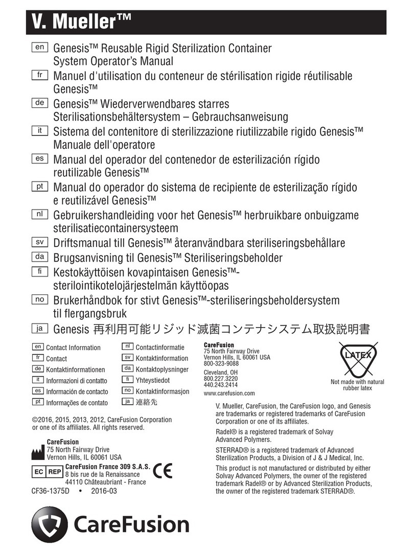 Care Fusion V. Mueller Genesis CD0-3C User manual Care Fusion V. Mueller Genesis CD0-3C User manual