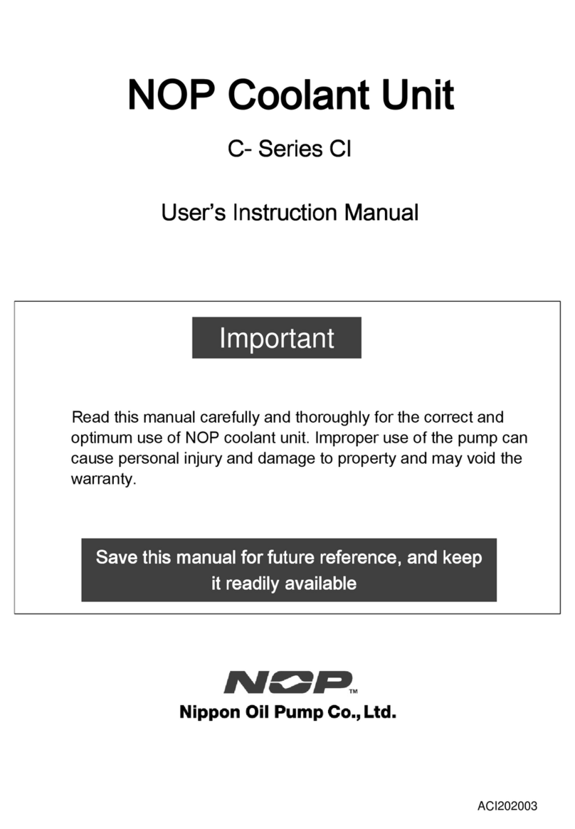 Nippon Oil Pump C Series User instruction manual