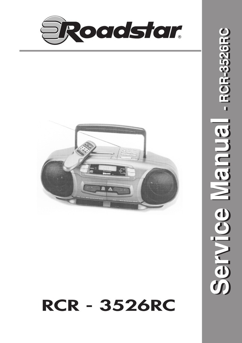 Roadstar RCR-3526RC Service manual