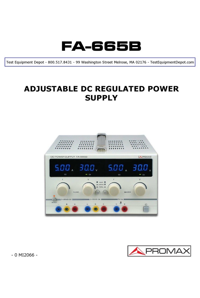 Promax FA-665B user manual