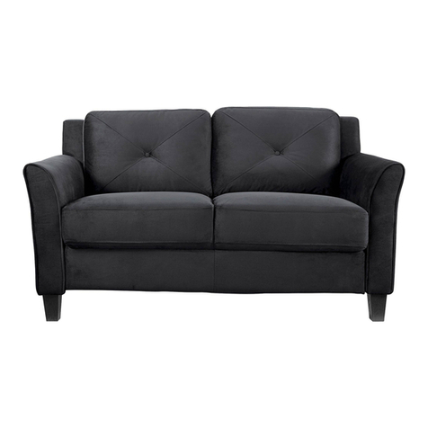 Lifestyle Solutions Hartford with curve arm loveseat User manual Lifestyle Solutions Hartford with curve arm loveseat User manual