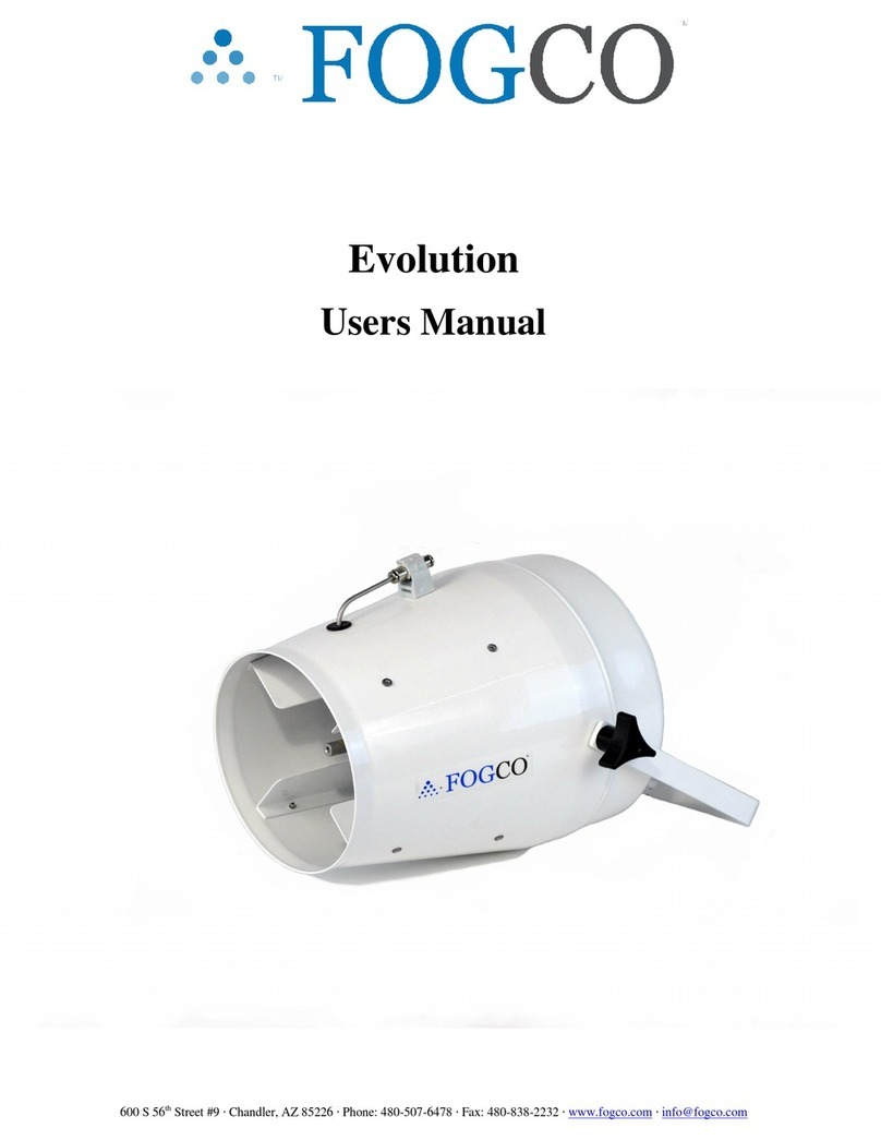 Fogco Evolution user manual