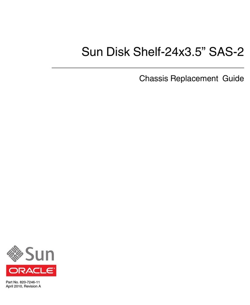 Sun Oracle Sun Disk Shelf-24x3.5" SAS-2 Replacement guide