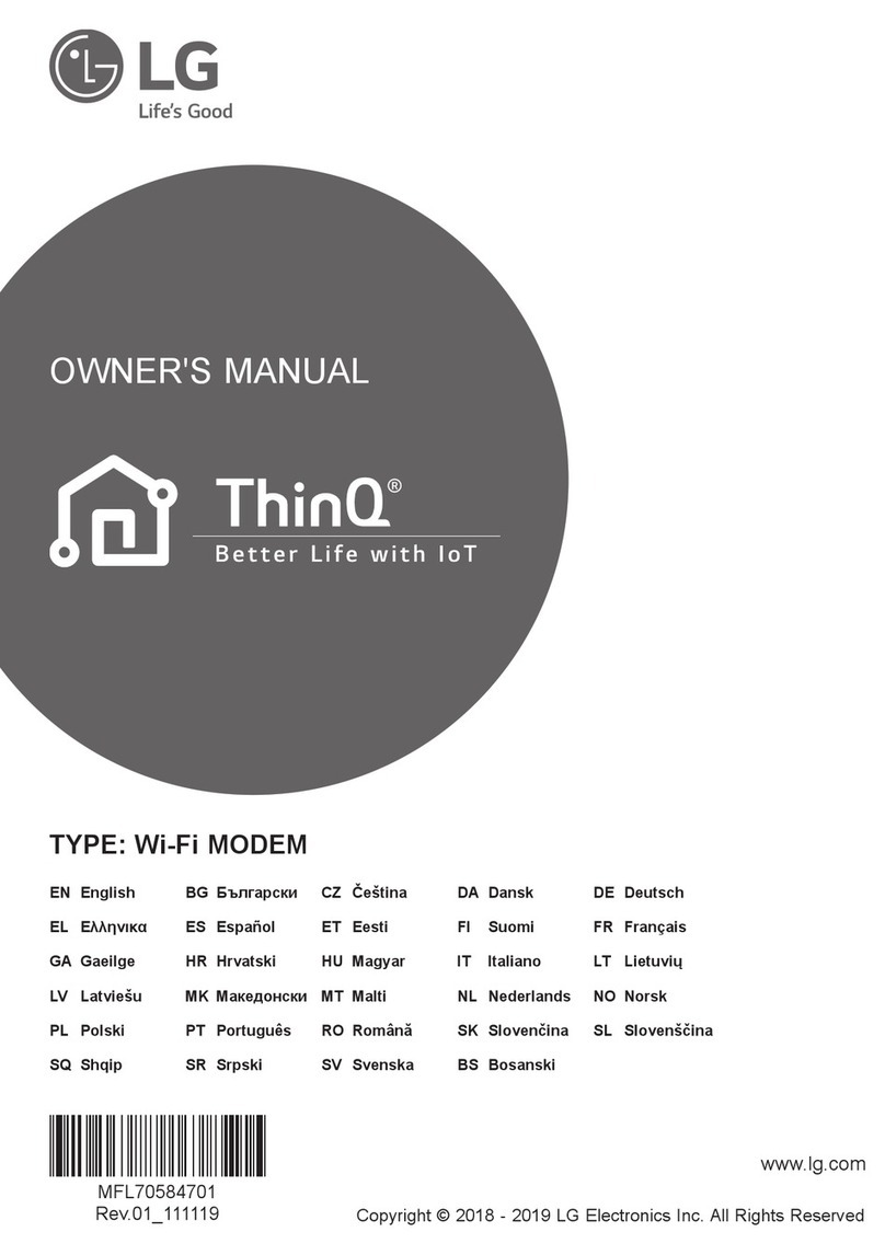 LG ThinQ Wi-Fi MODEM User manual