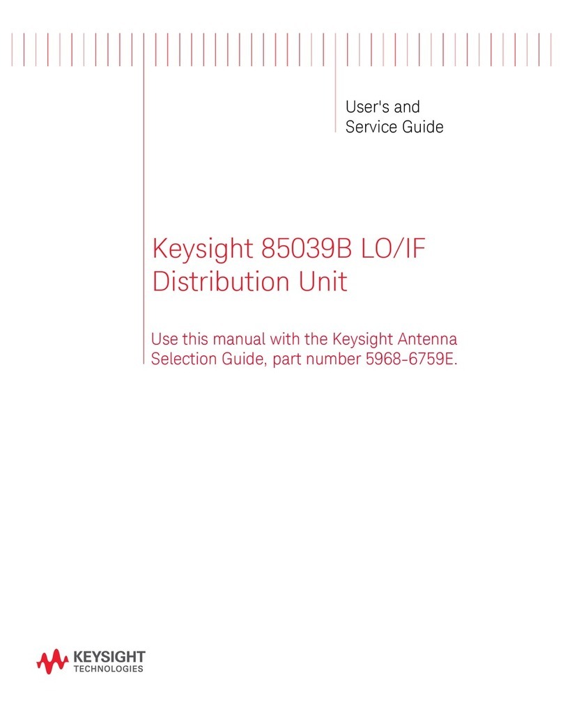 Keysight Technologies 85039B LO User's and service guide