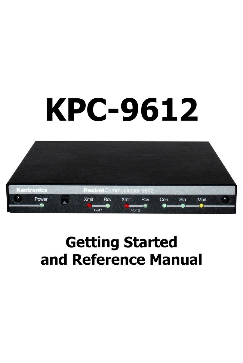 Kantronics KPC-9612 User manual