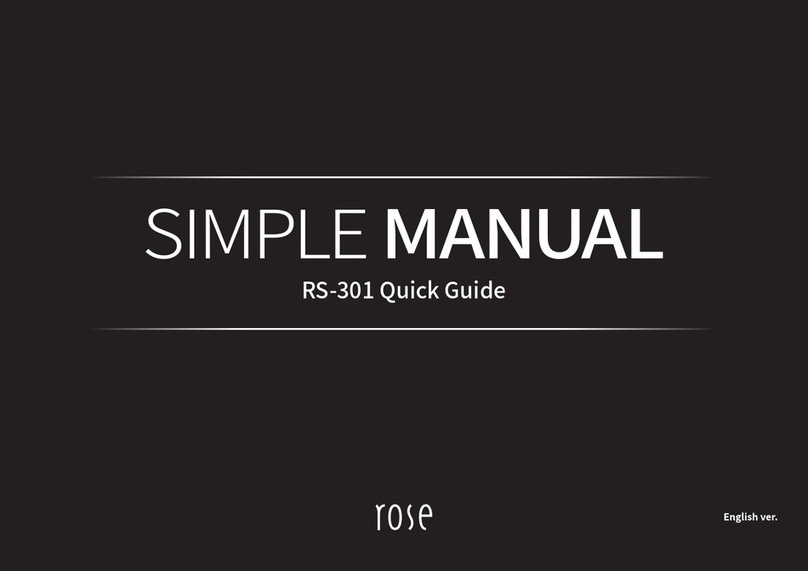 Rose electronics RS-301 User manual Rose electronics RS-301 User manual