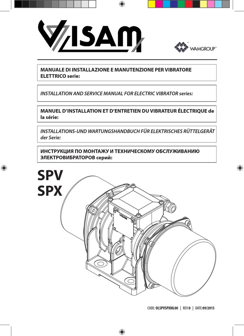WAMGROUP Visam SPV Series Installation and service manual