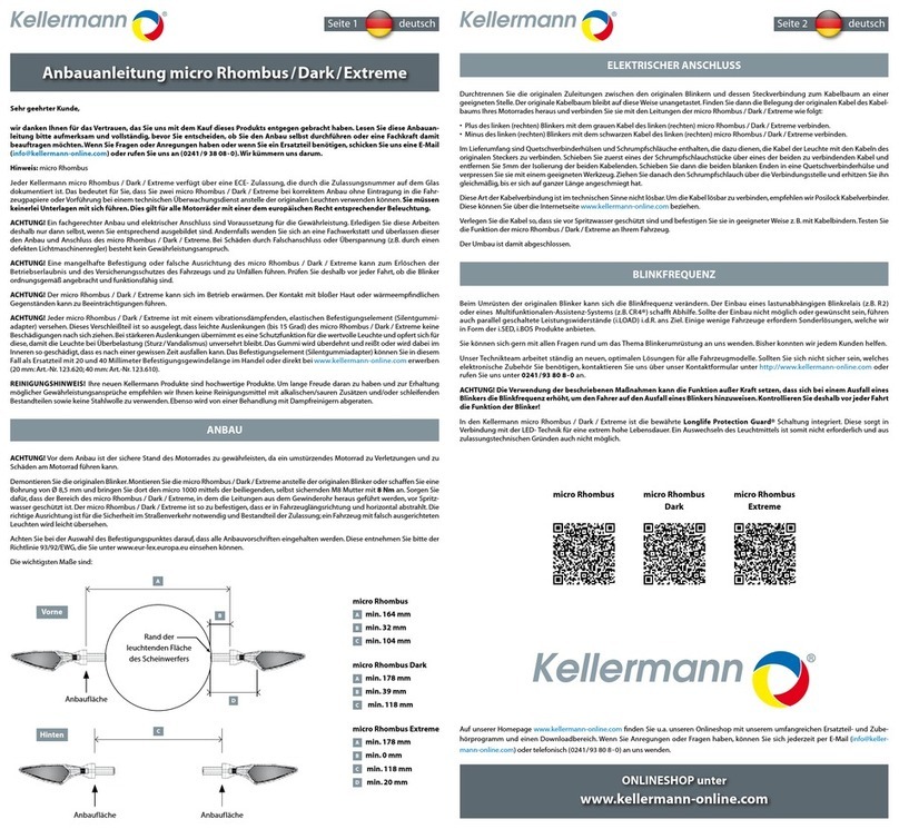 kellermann micro Rhombus User manual