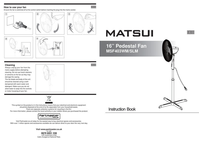 Matsui MSF403WM User manual Matsui MSF403WM User manual