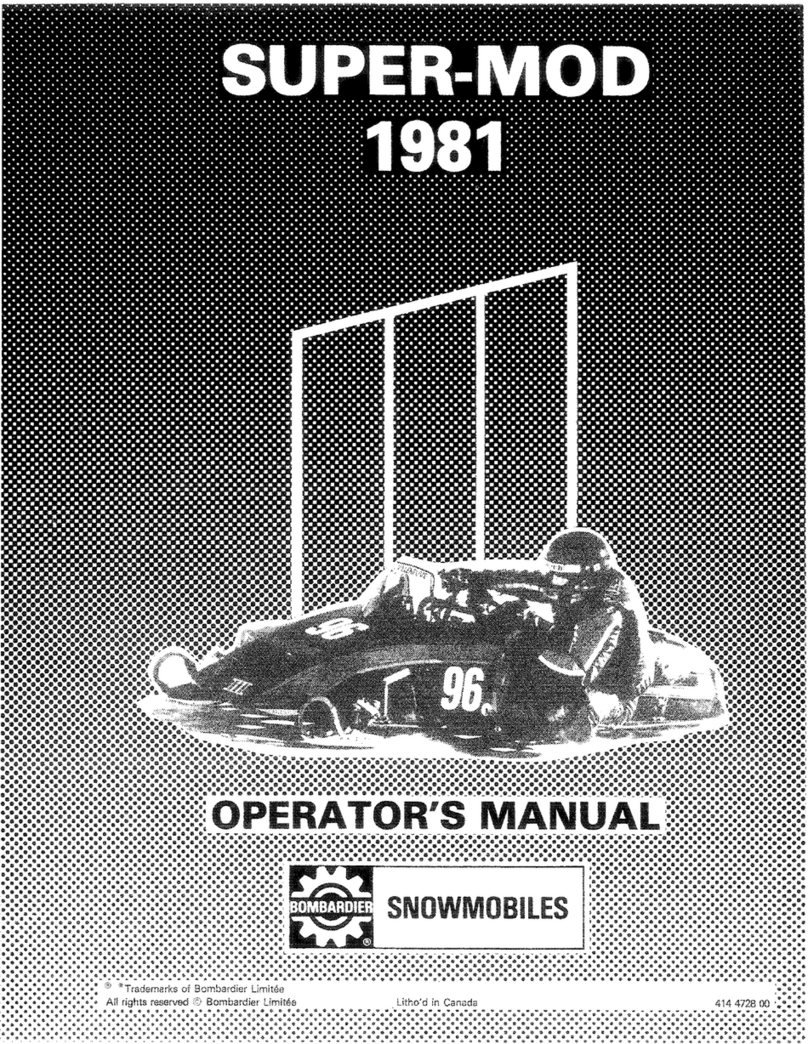 BOMBARDIER Super-Mod 1981 Operator's manual