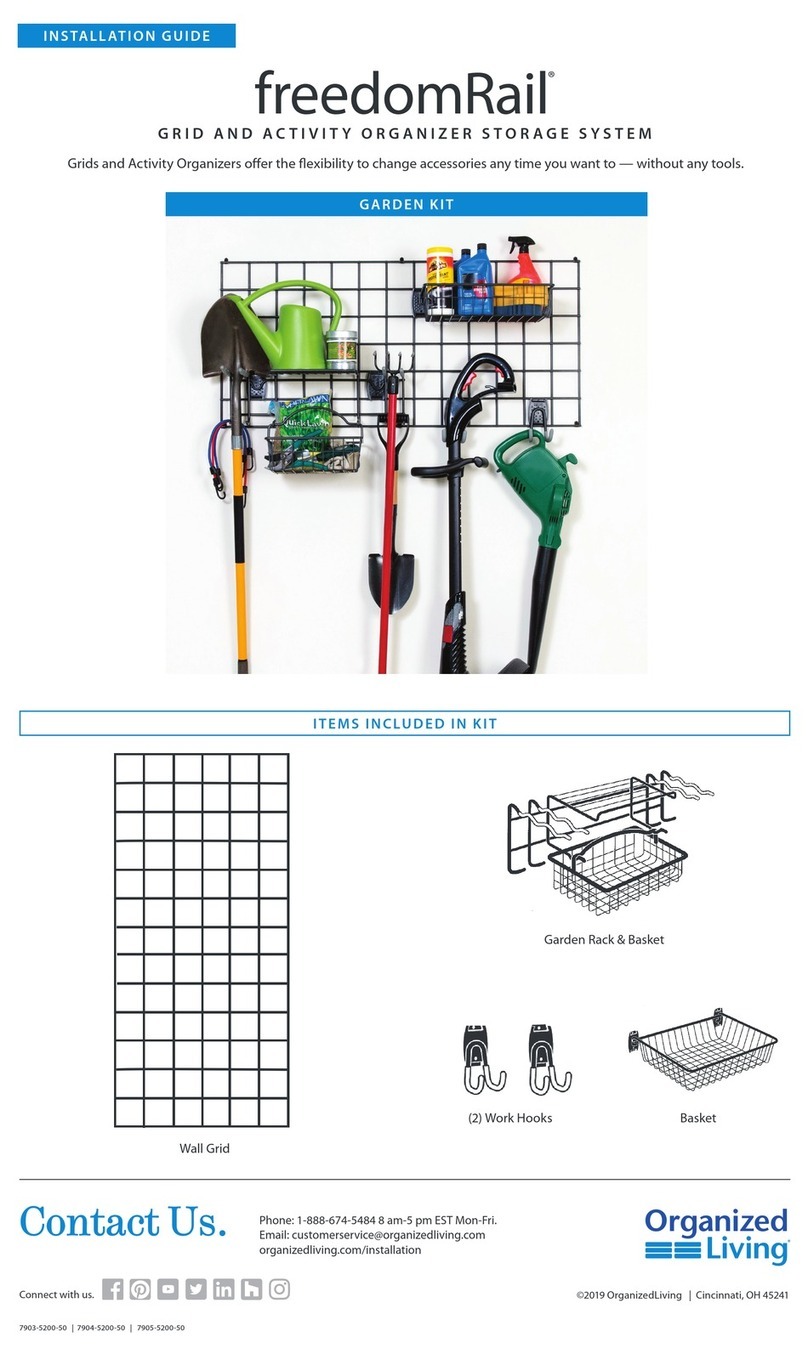 Organized Living freedomRail User manual
