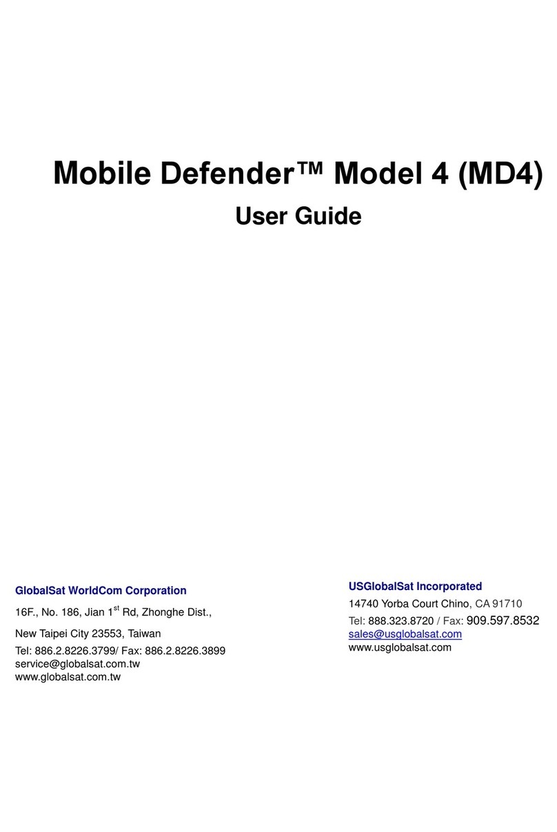 Global Sat MobileDefender 4 User manual Global Sat MobileDefender 4 User manual