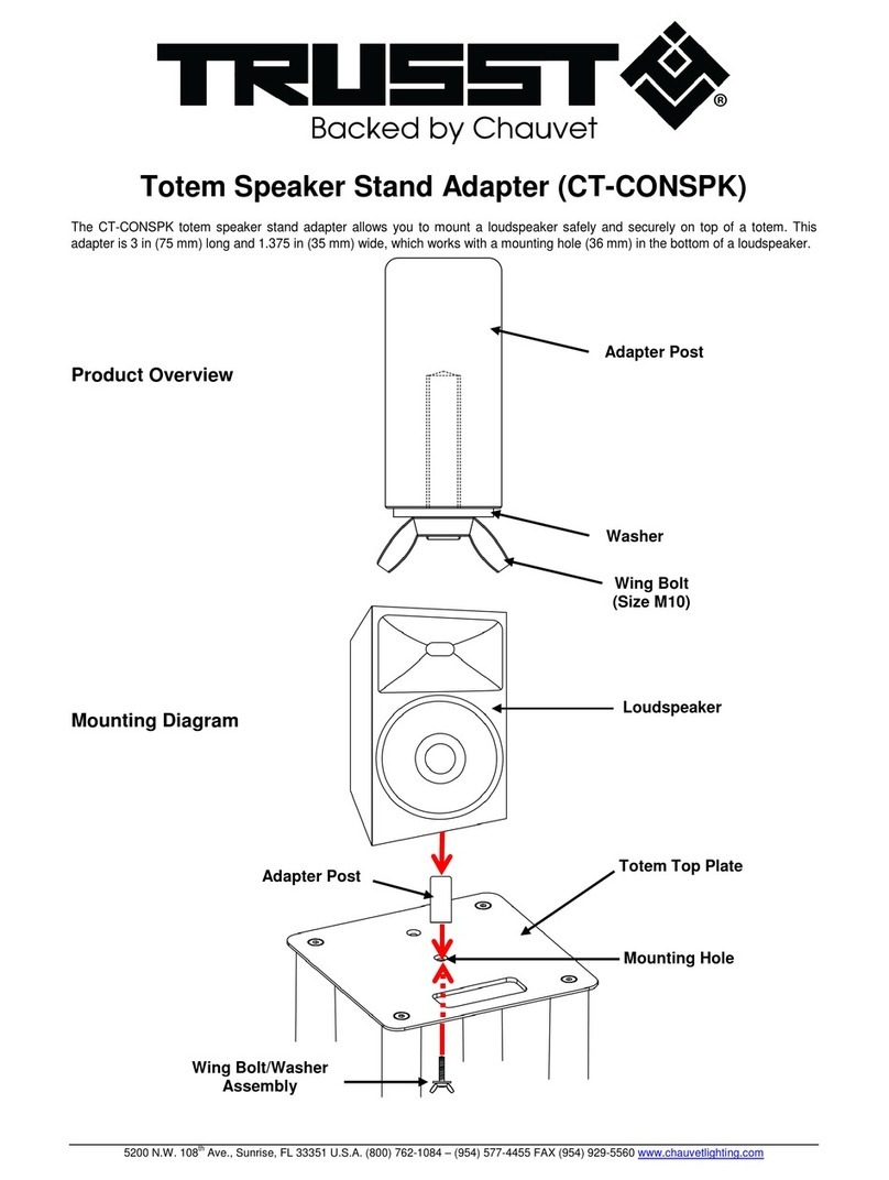 Chauvet trusst CT-CONSPK instructions