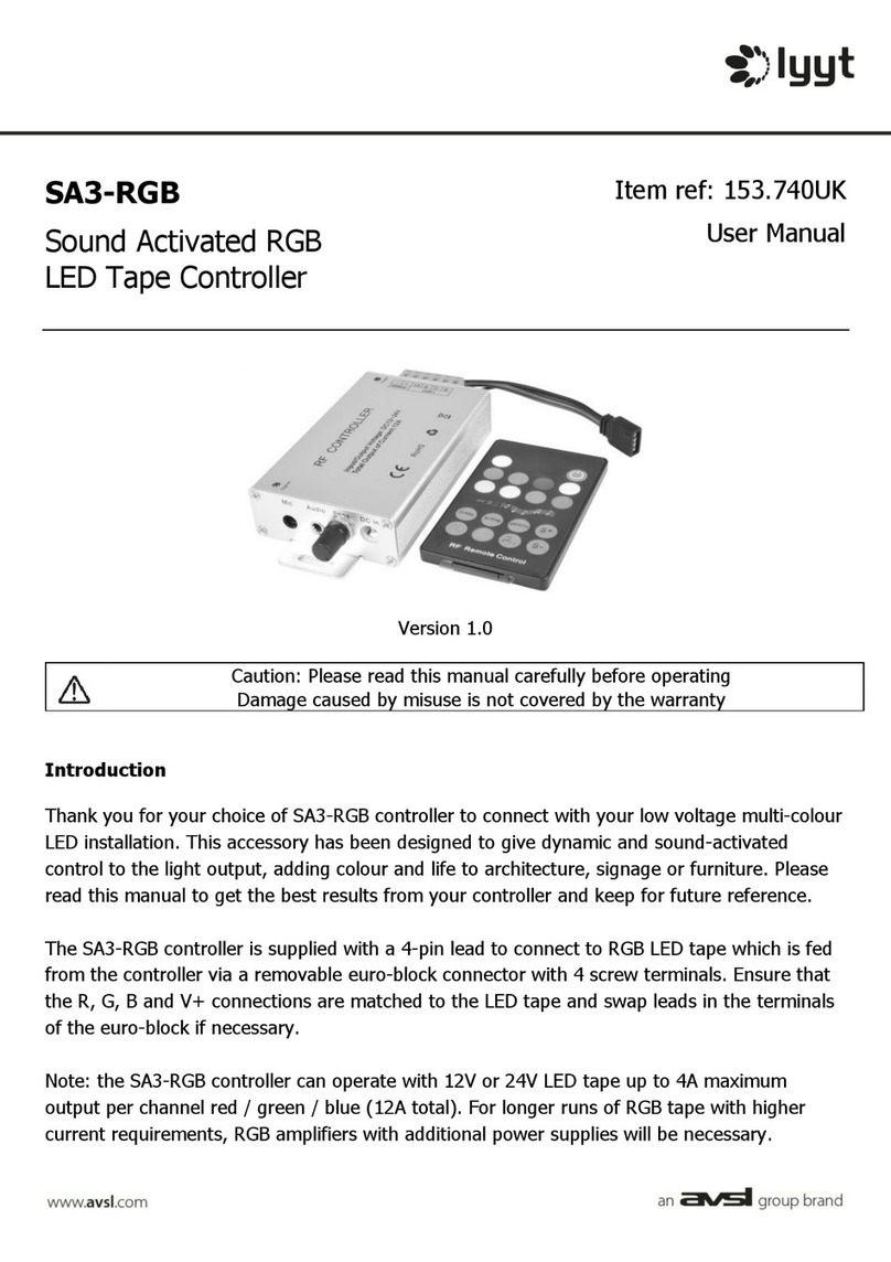 Lyyt SA3-RGB user manual
