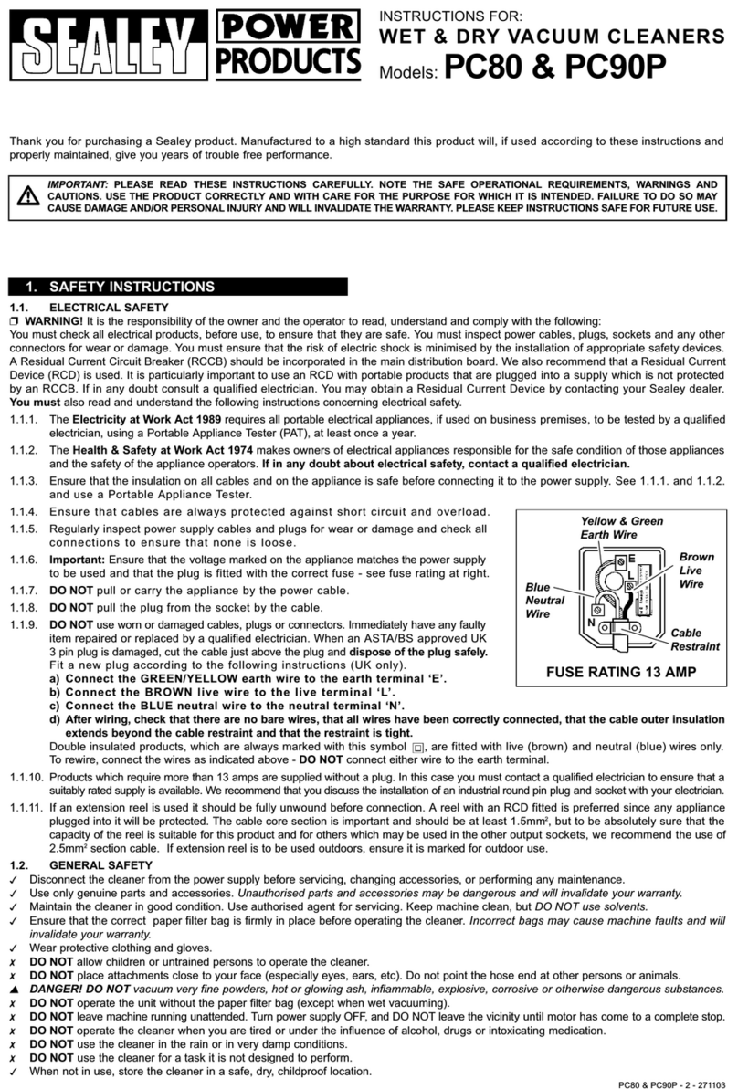 Sealey PC80 User manual