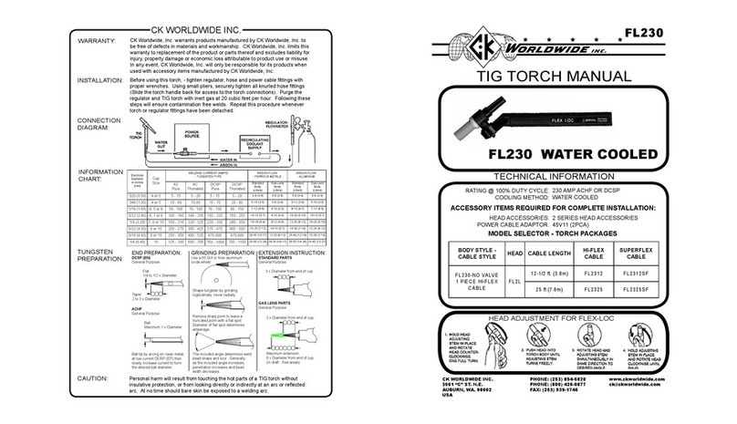 CK WORLDWIDE FL230 User manual