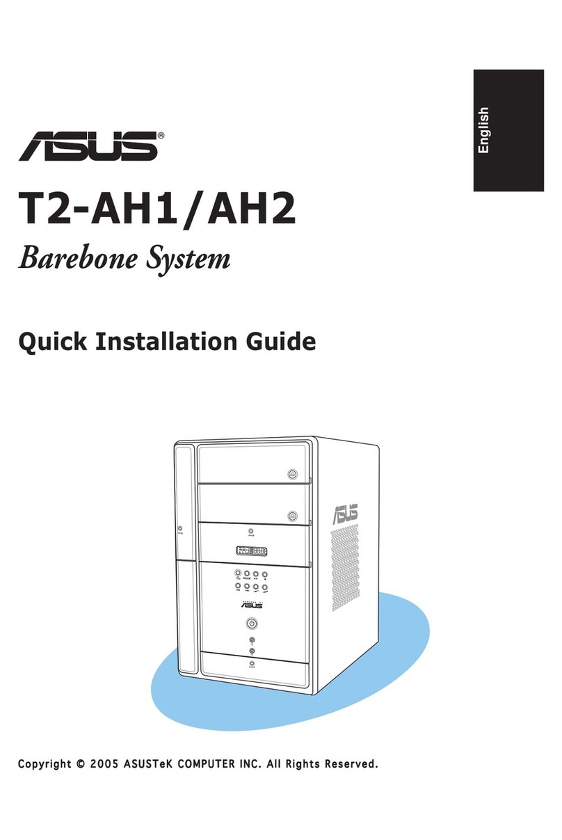 Asus T2-AH1 Quick reference guide