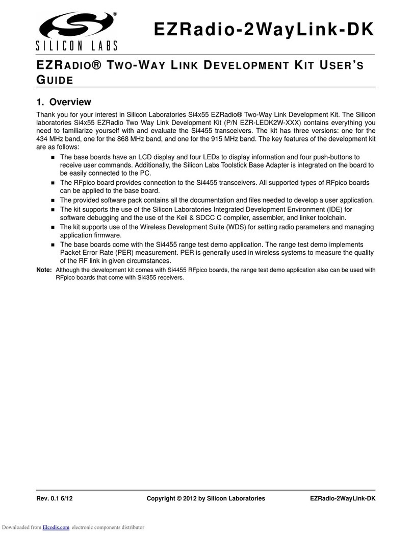 Silicon Laboratories EZRadio-2WayLink-DK user guide