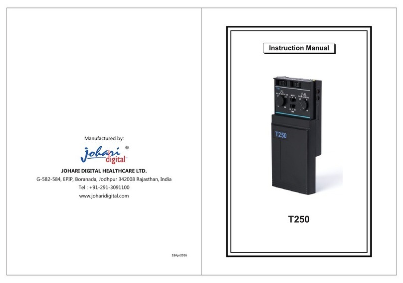 JOHARI DIGITAL T250 instruction manual