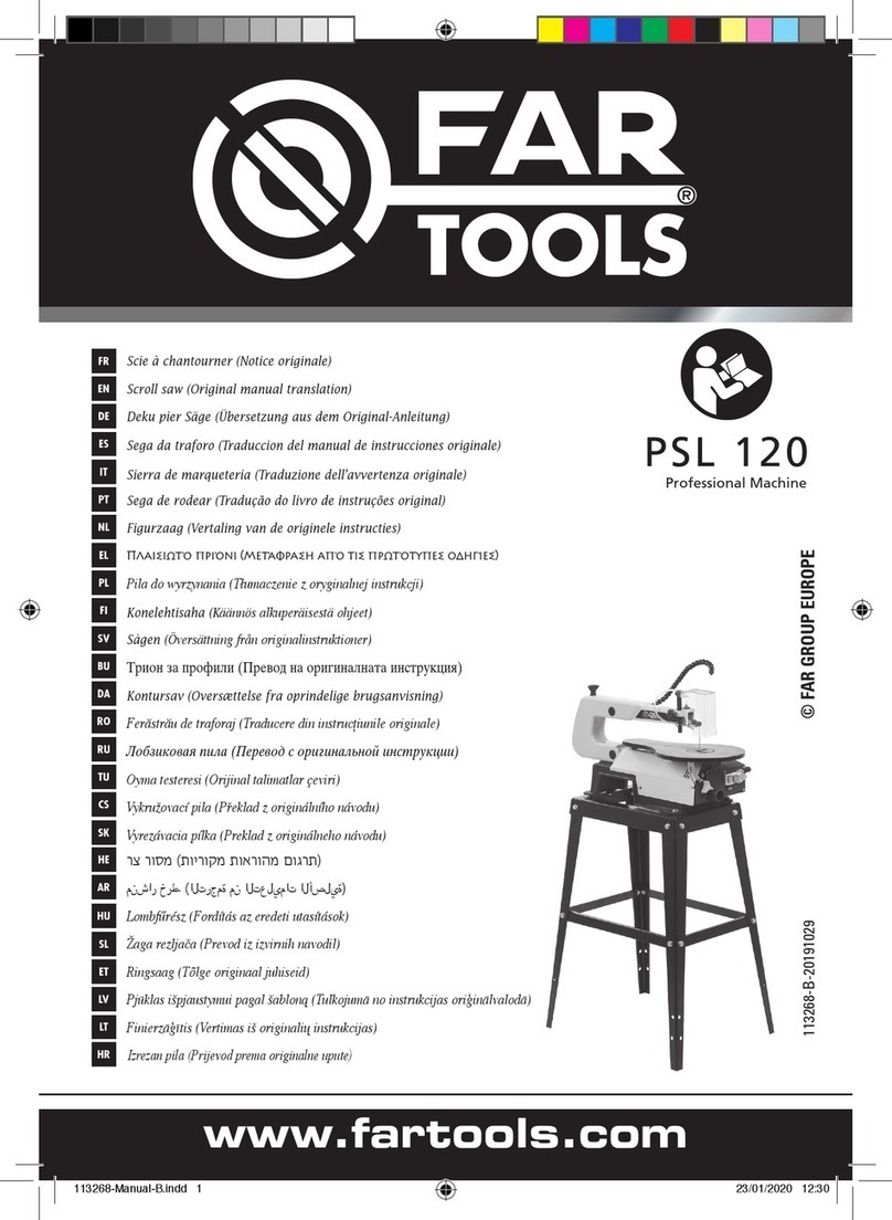 Far Tools PSL 120 Use and care manual Far Tools PSL 120 Use and care manual