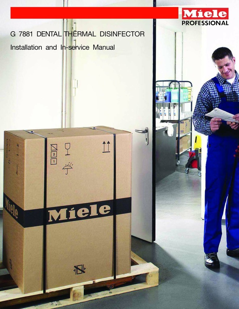 Miele professional G 7881 Installation and In-Service Manual