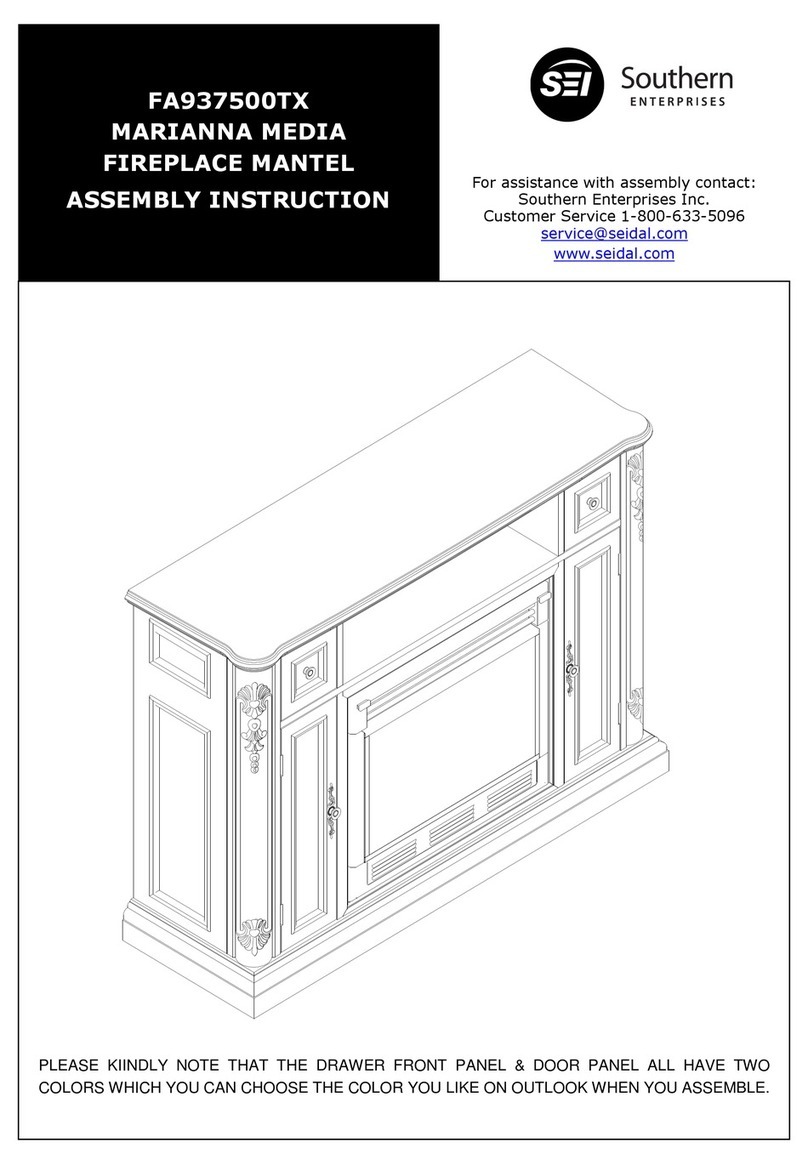 Southern Enterprises MARIANNA MEDIA FA937500TX Assembly instruction