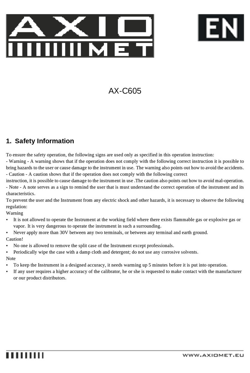 Axio MET AX-C605 manual