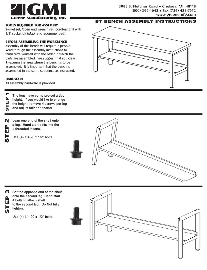 GMI BT BENCH User manual