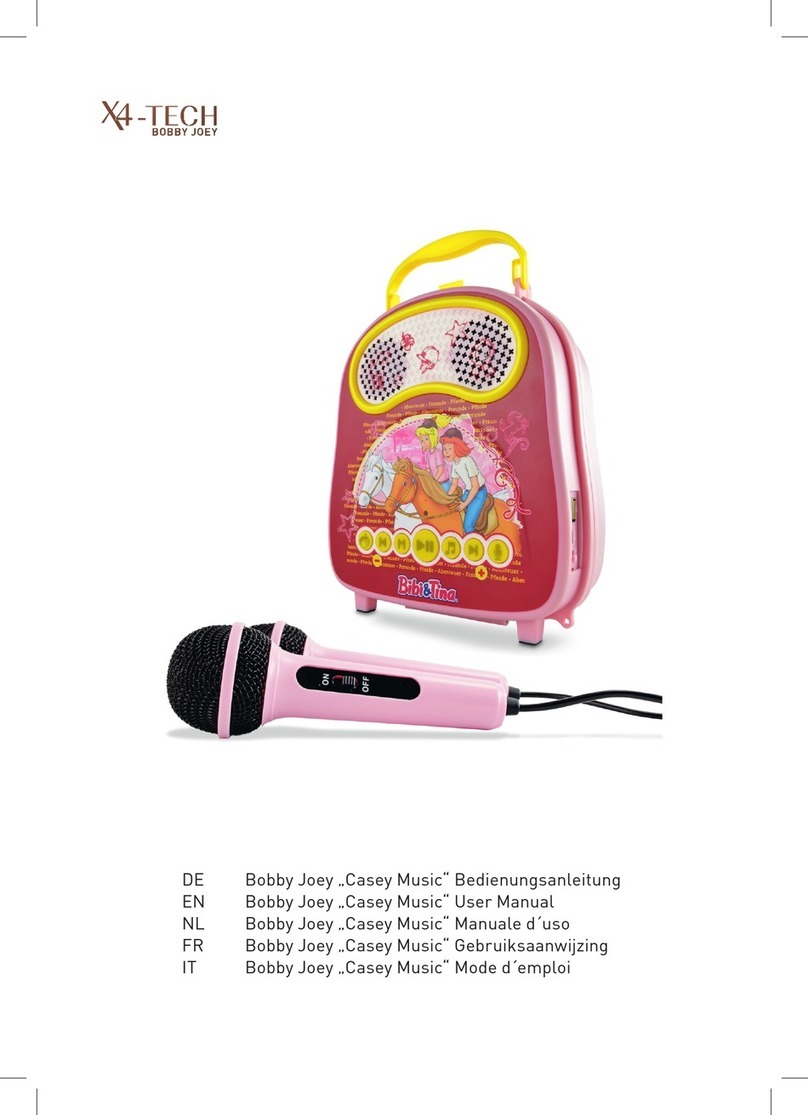 X4-TECH Bobby Joey "Casey Music" User manual