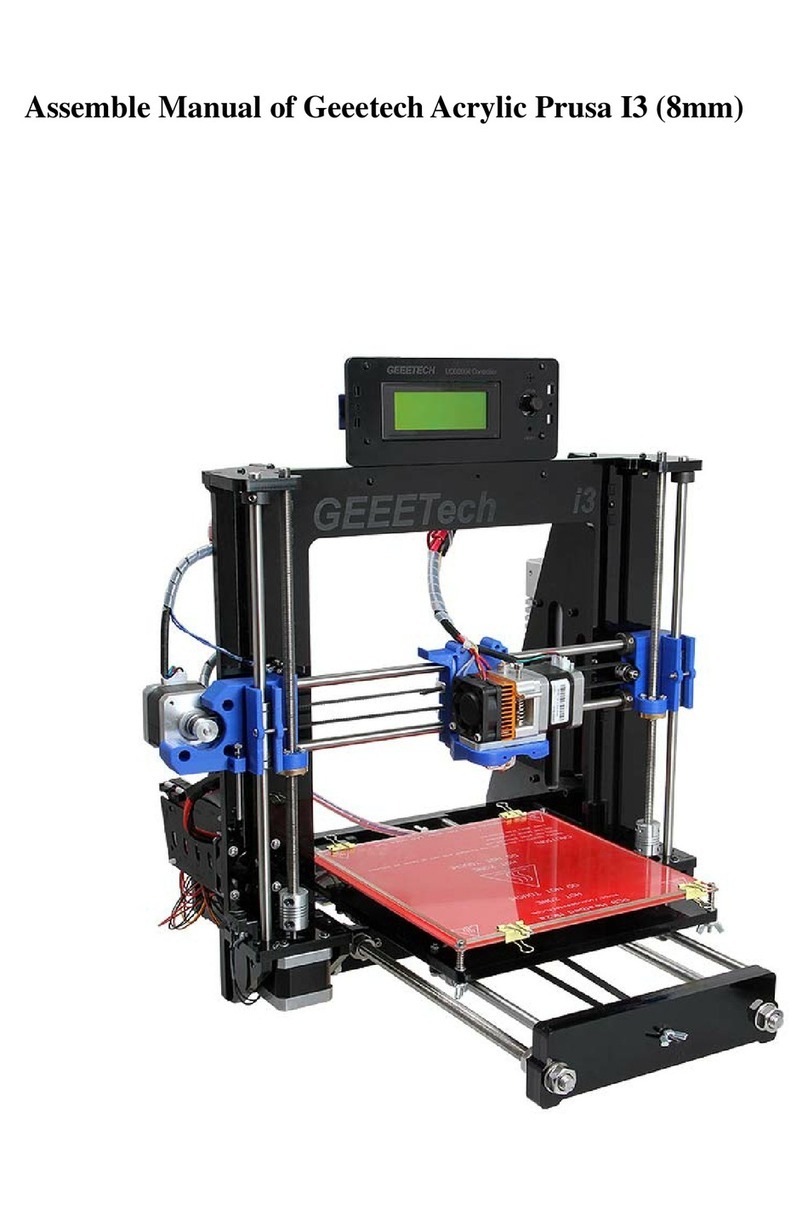 Geeetech acrylic Prusa I3 Assemble manual