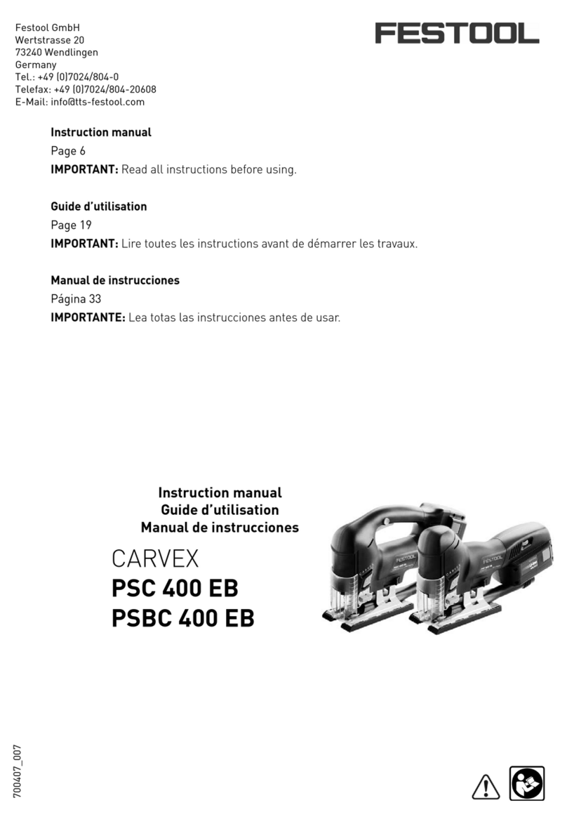 Festool Carvex PSC 400 EB User manual