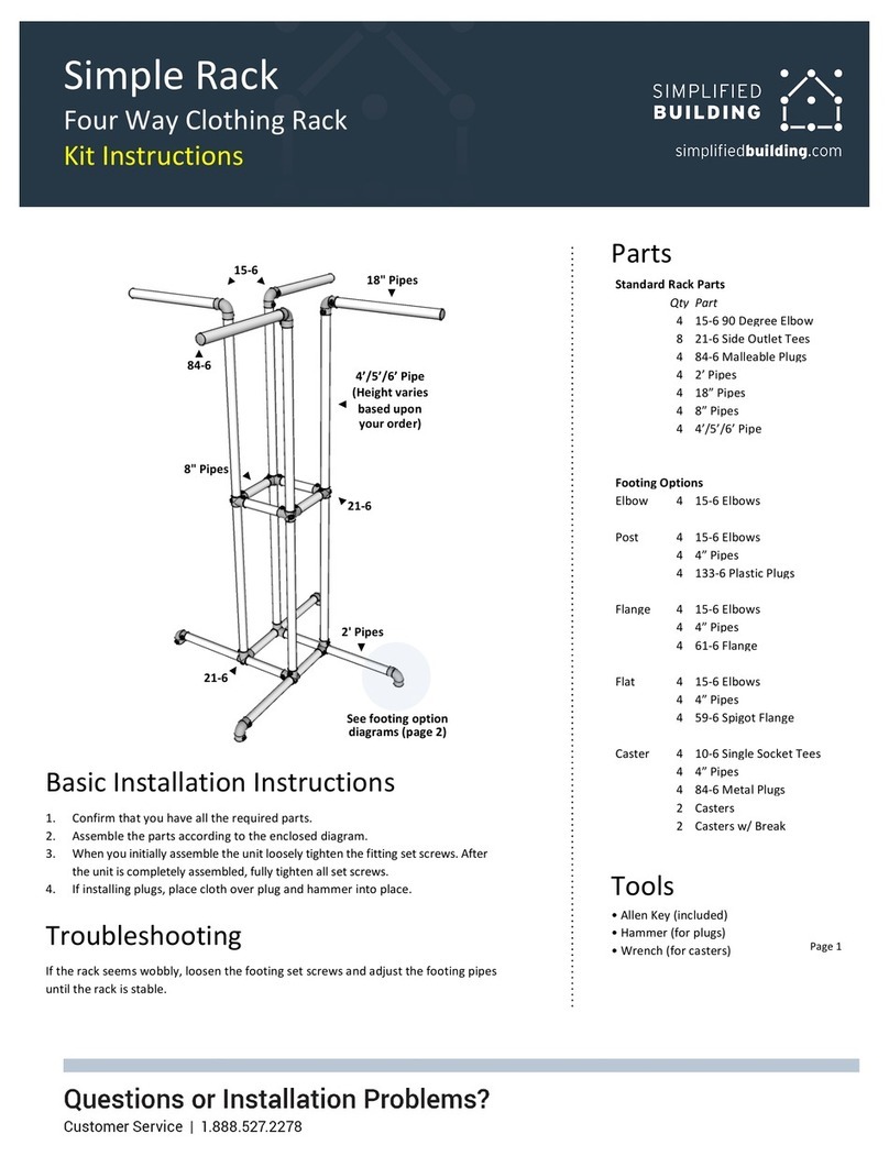 Simplified Building Simple Rack instructions