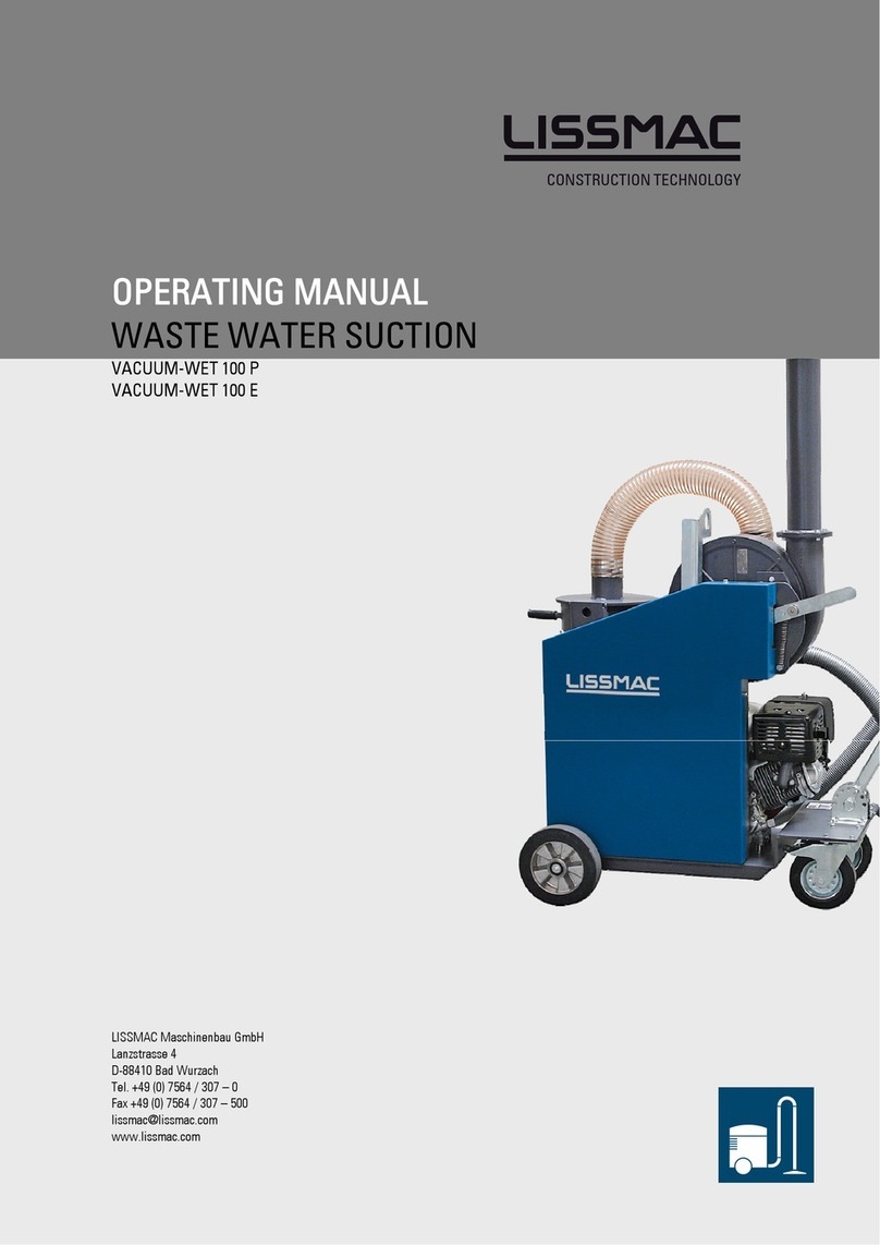 Lissmac VACUUM-WET 100 P User manual