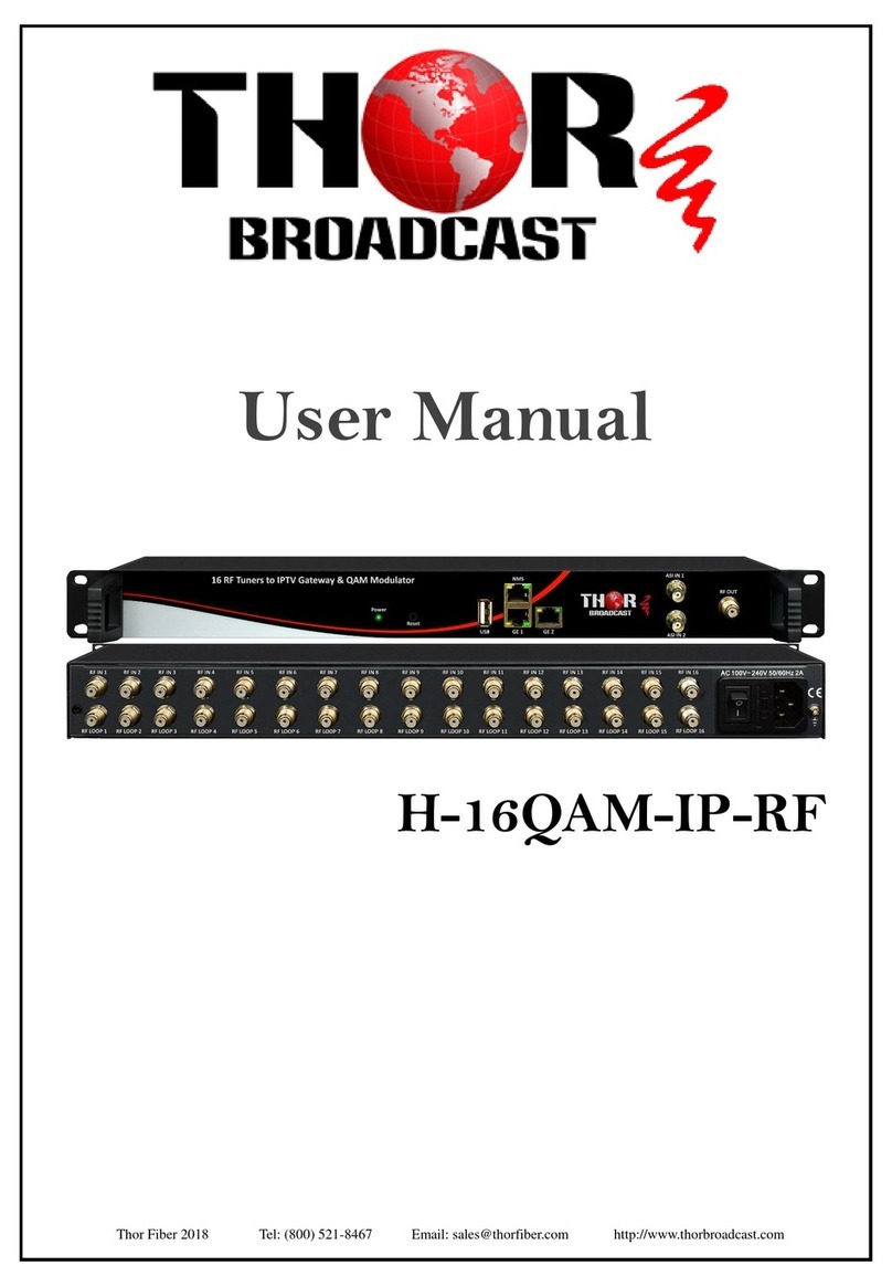 Thor Broadcast H-16QAM-IP-RF user manual
