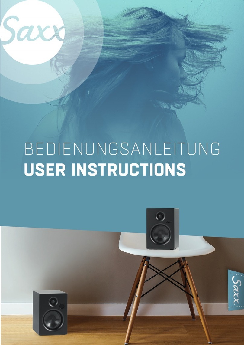Saxx AS 30 User instructions