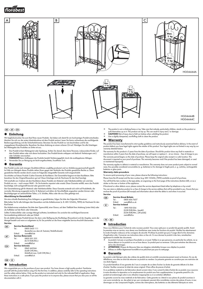 FLORABEST HG04444A User manual