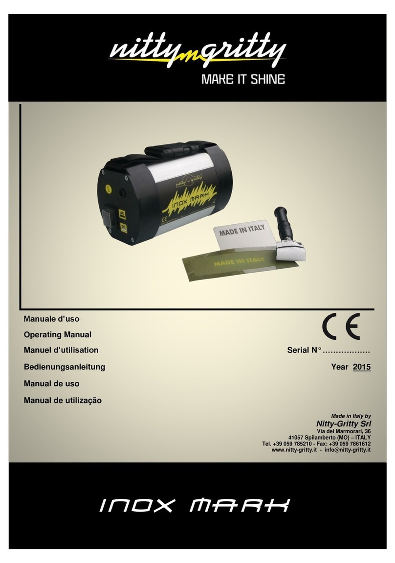 Nitty-Gritty Inox mark operating manual