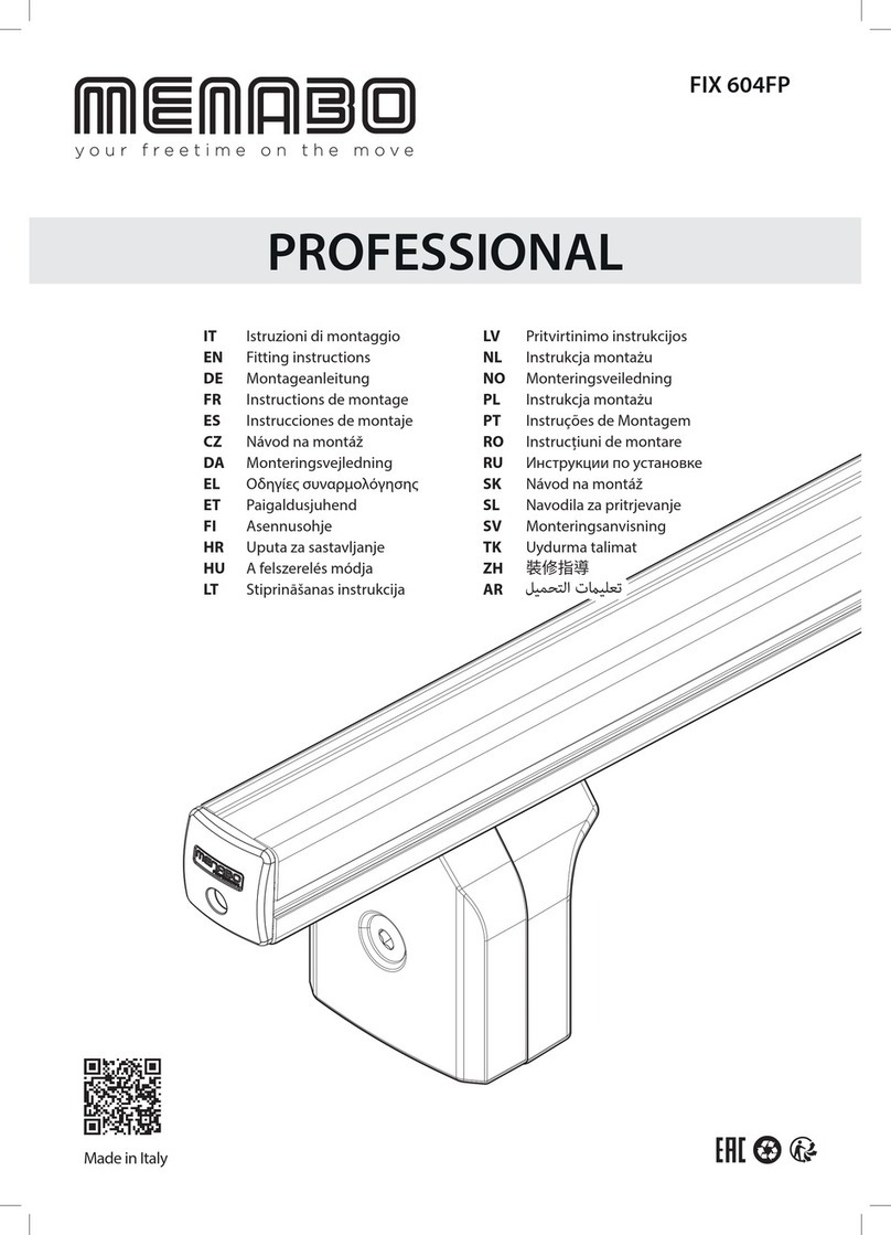 Menabo PROFESSIONAL FIX 604FP Fitting instructions