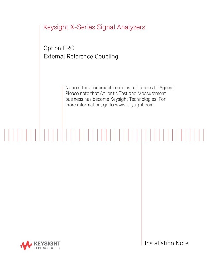 Keysight x series Installation and operation manual