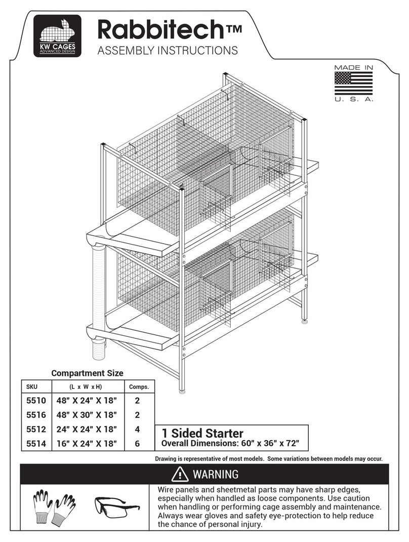KW Cages Rabbitech 5510 Assembly instructions