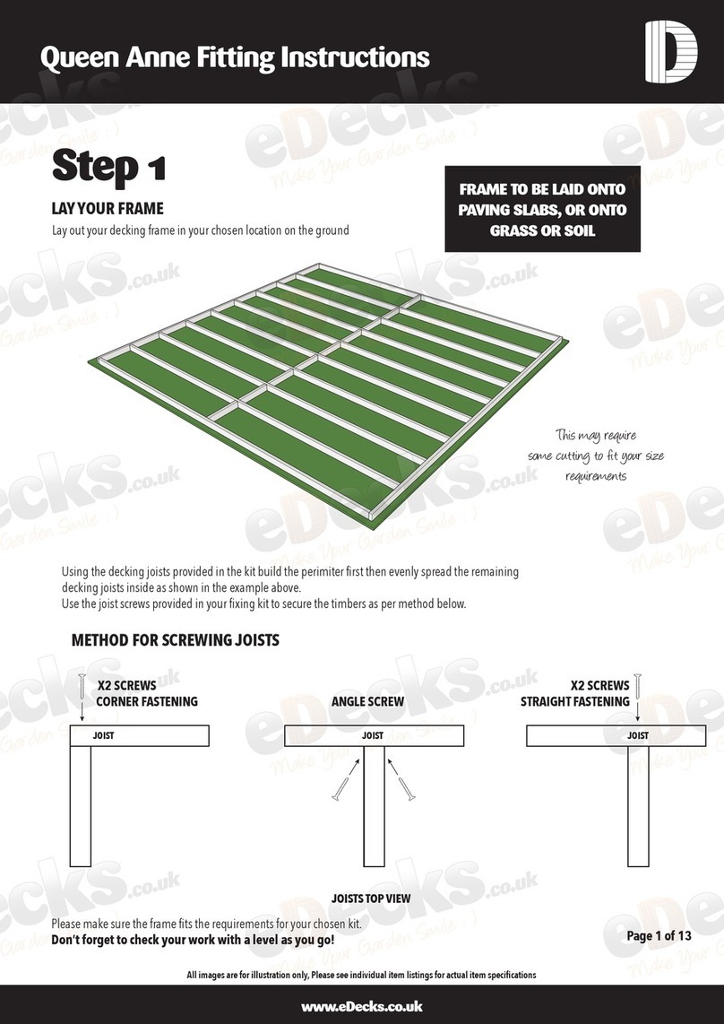 eDecks Queen Anne User manual
