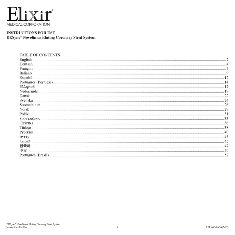 Elixir DESyne Novolimus User manual