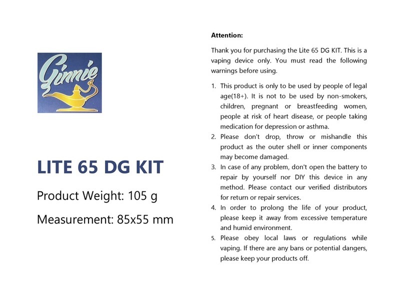 Ginnie LITE 65 DG KIT manual
