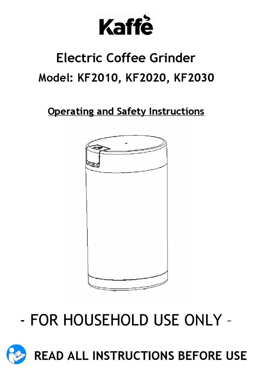 Kaffe KF2010 Operating and safety instructions